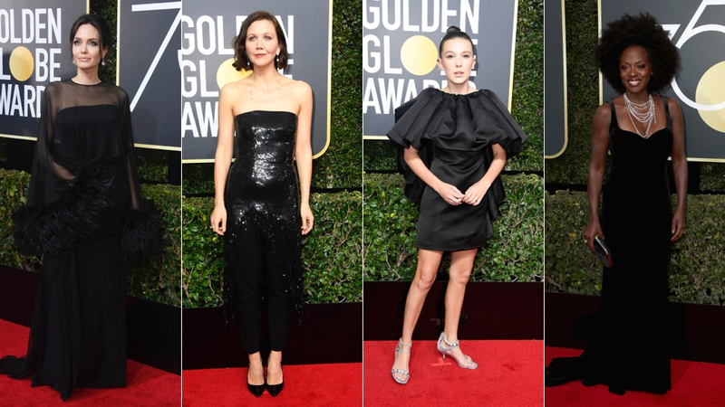 Illustration for article titled Every Look From the Golden Globes Red Carpet, Brought to You by Sexual Harassment and the Color Black